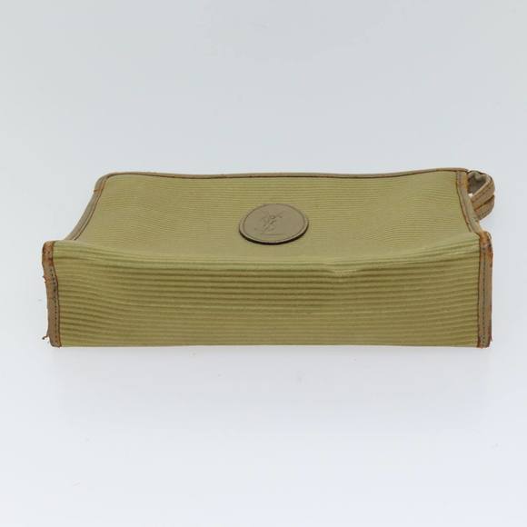 SAINT LAURENT Clutch Bag PVC 2Set Beige Auth bs13220 - Picture 8 of 16